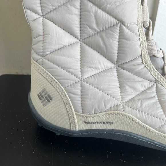 Columbia Women's Mix Mid III Waterproof White Winter Boots Size 10 YL5164-920 - Picture 2 of 11